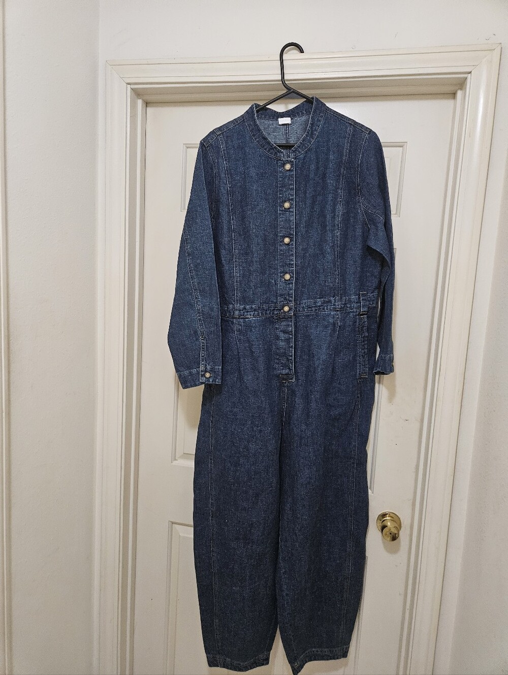 Ladie'  Blue Denim Jeans Coverall/Jumpsuit